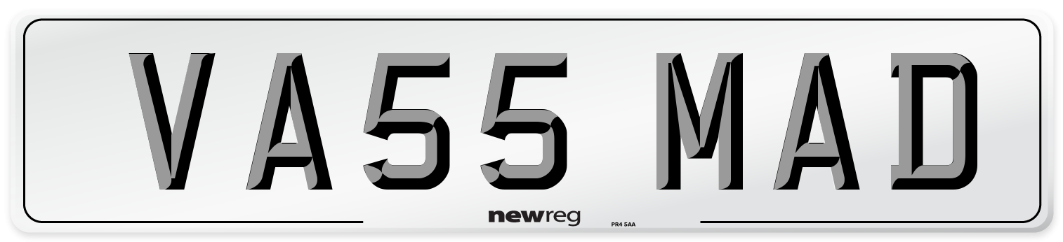 VA55 MAD Number Plate from New Reg